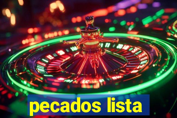 pecados lista